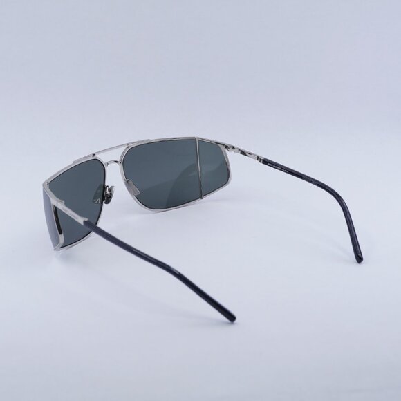 🕶️ New Saint Laurent SL750 002 Sunglasses - Silver Frame, Grey Frame - Picture 5 of 11